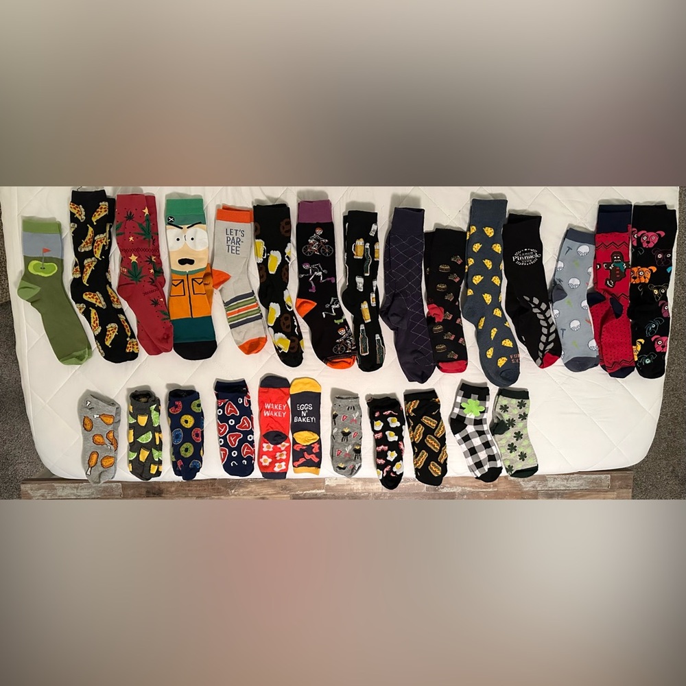 Colorful Patterned Men's Socks Collection